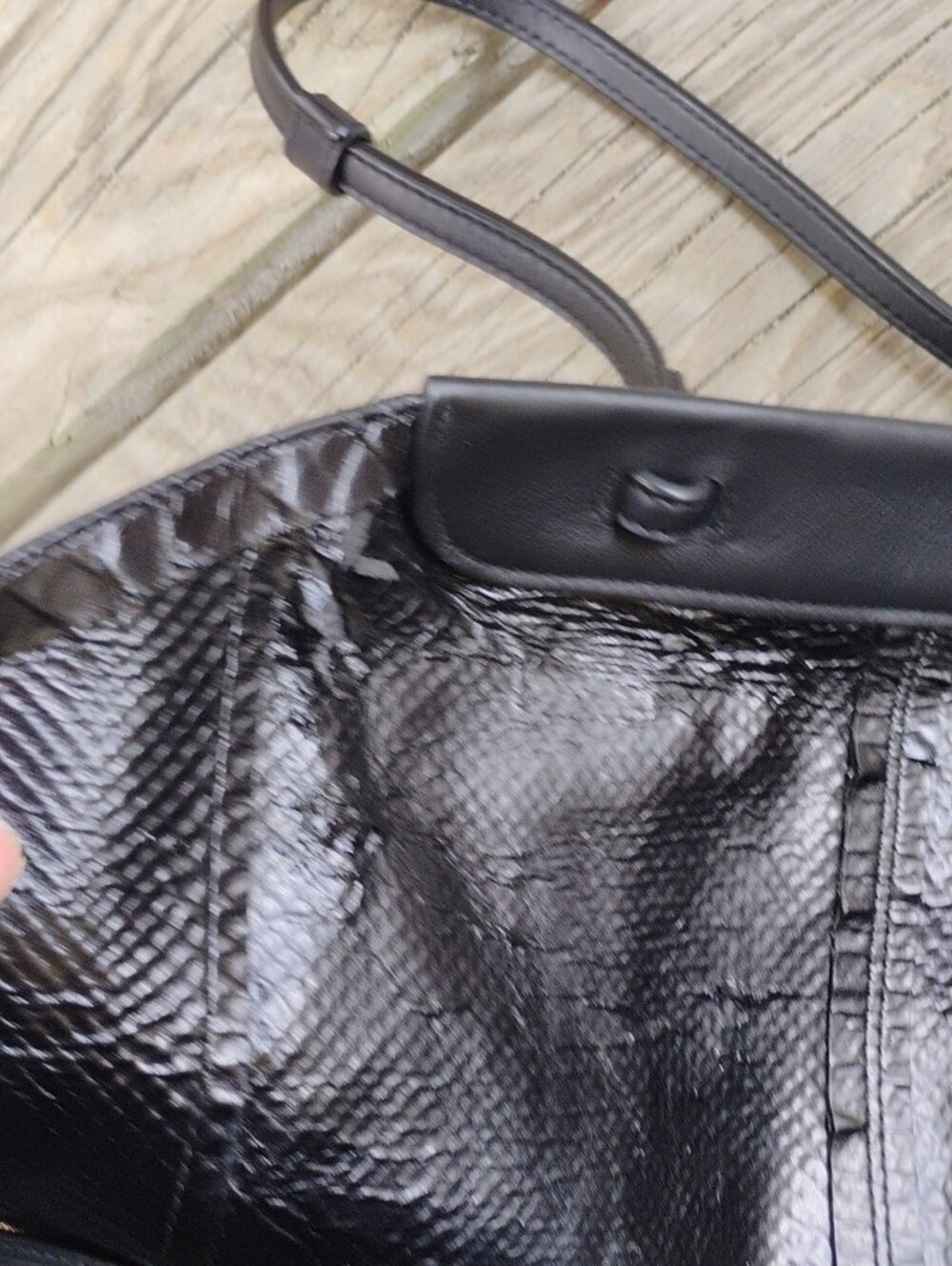 Furla 3 Compartment Snake-Print Tote Bag in Brown and Black - Picture 16 of 16